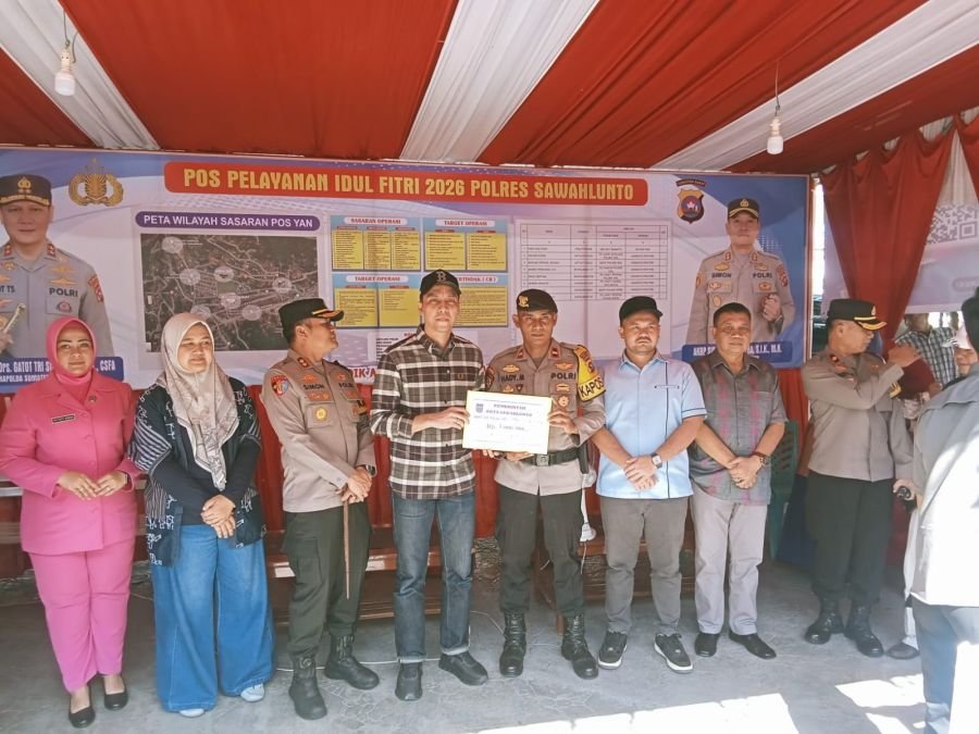Wali Kota Sawahlunto Riyanda Putra dan Kapolres Simon Yana Pastikan Pengamanan Lebaran Optimal
