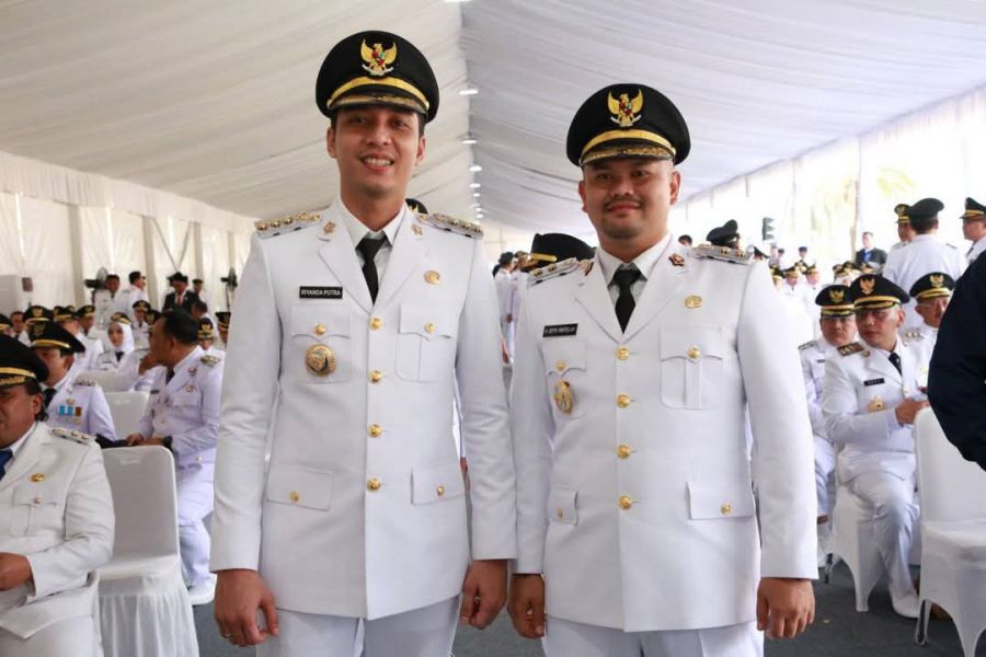 Walikota dan Wakil Walikota Sawahlunto  Riyanda - Jeffry Resmi Dilantik Presiden Prabowo Subianto