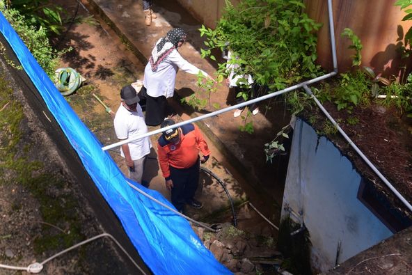 Langkah Pencegahan, Wawako Zohirin Tinjau Longsor di Ruang Belakang Instalasi Gizi RSUD Sawahlunto