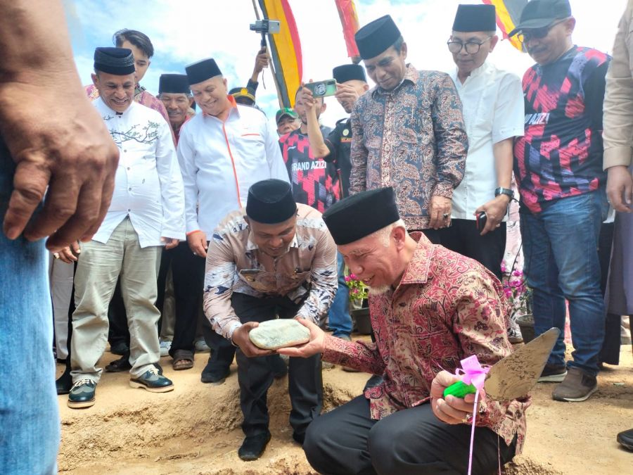Kerjasama Ranah dan Rantau, Gubernur Sumbar Resmikan Pembangunan Masjid Baitul Makmur Bungo Tanjung