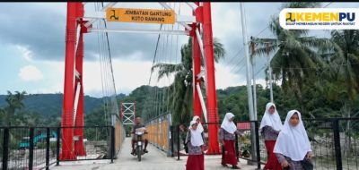 BPJN Sumbar Bangun Jembatan Gantung Koto Rawang, Pulihkan Akses Warga