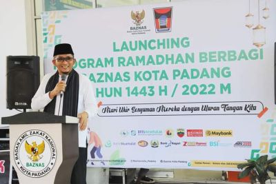 Salurkan 27 Ribu Paket Sembako,  Wako  Apresiasi Program Ramadhan Berbagi Baznas Kota Padang