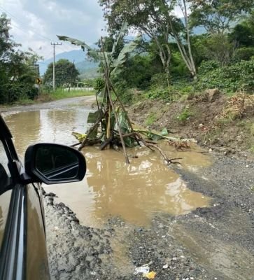 Tak Kunjung Diperbaiki, Jalan Kebayakan – Bintang Ditanami Pohon Pisang, "PUPR Aceh Tutup Mata"